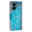 Flip case for Xiaomi Redmi 13C / Poco C65, Wallet, Sakura, blue