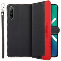 Flip case for Sony Xperia 10 IV, KHAZNEH RFID Case, black