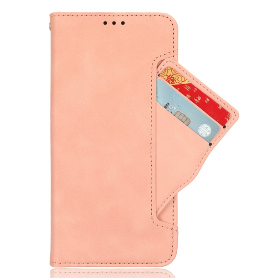 Flip case for Infinix Hot 50 Pro+ 4G, Card Slot, pink