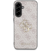 GUESS Case for Samsung Galaxy A56 5G, 4G Big Metal Logo, pink