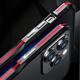 Case LUPHIE for iPhone 15 Pro Max, Armor Bumper, black / red