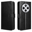 Flip case for Xiaomi Redmi 14C / Xiaomi Poco C75, Crazy Horse Wallet, black