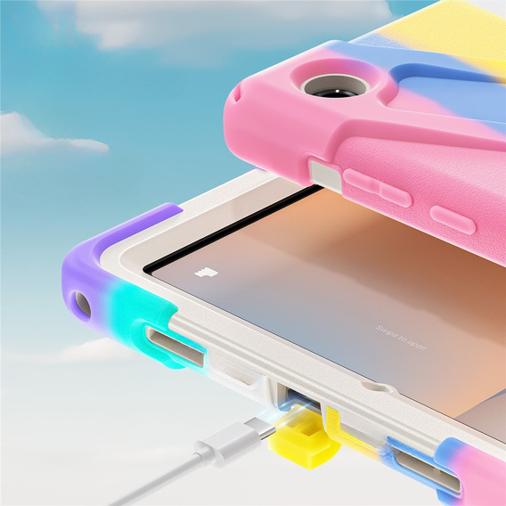 Armoured case with stand and shoulder strap for Samsung Galaxy Tab A11+