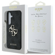 GUESS Case for Samsung Galaxy S25, 4G Big Metal Logo, black