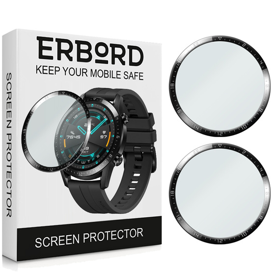 2x ERBORD Hybrid Glass for Huawei Watch GT 2 46MM