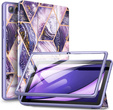 Case for Samsung Galaxy Tab A7, Suritch Full Body Basic Marble, purple