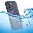 Waterproof case for iPhone 13 Pro Max, Redpepper, for MagSafe, black
