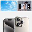 2x ERBORD OPTIK Pro Camera Tempered Glass for iPhone 16 Pro/16 Pro Max / 15 Pro/15 Pro Max/14 Pro/14 Pro Max, titanium