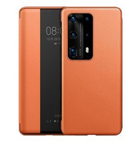 Flap case for Huawei P40 Pro, Side View, orange