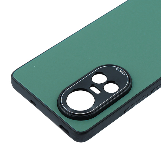Leather case for Oppo Reno 10 / 10 Pro, leather hybrid, green