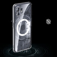Case for Nothing Phone 2, Fusion Hybrid Case, for MagSafe, transparent