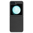 Case for Samsung Galaxy Z Flip7 FE / Z Flip6, Aramid Fiber Cover, black