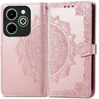 Flip case for Infinix Hot 40i, Mandala, pink