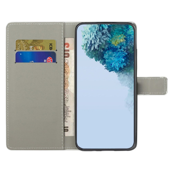 Flip case for Xiaomi Redmi Note 12S, Wallet, colorful jellyfish, black