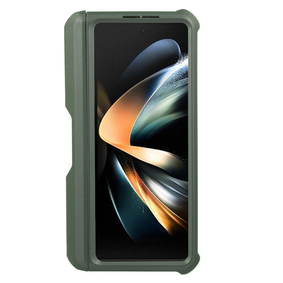 Armored case for Samsung Galaxy Z Fold 4 5G, Dexnor Full Body S-Pen Slot, green