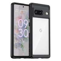 Case for Google Pixel 7 5G, Fusion Hybrid, with camera protection, transparent / black