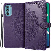 Flip case for Motorola Moto G52 / G82 5G, Mandala, purple