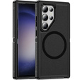 Case with frame for Samsung Galaxy S23 Ultra, for MagSafe, black