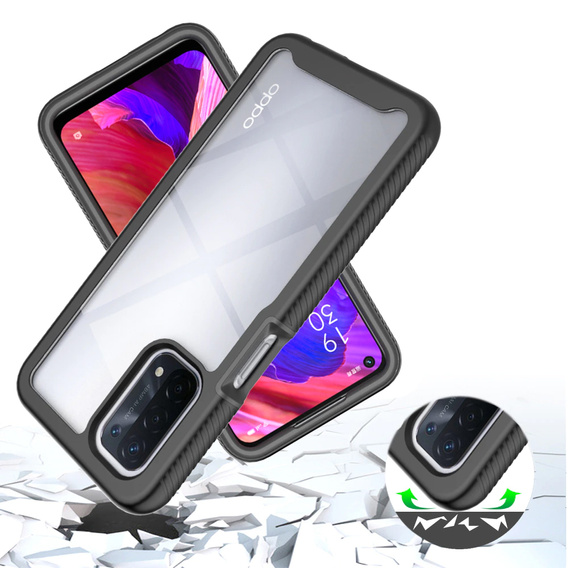 Case for OPPO A54 5G/A74 5G, Shockproof, with film, blue