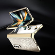 Case for Samsung Galaxy Z Fold 4 5G, Mechanical Legend, gold