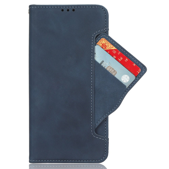 Flip case for OnePlus 12 5G, Card Slot, blue