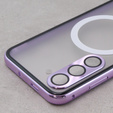 Magnetic Dual Glass MagSafe case for Samsung Galaxy S23, purple