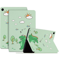 Flap case for Samsung Galaxy Tab A9+, walking dinosaur