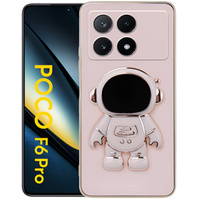 Case for Xiaomi Poco F6 Pro, Astronaut, pink
