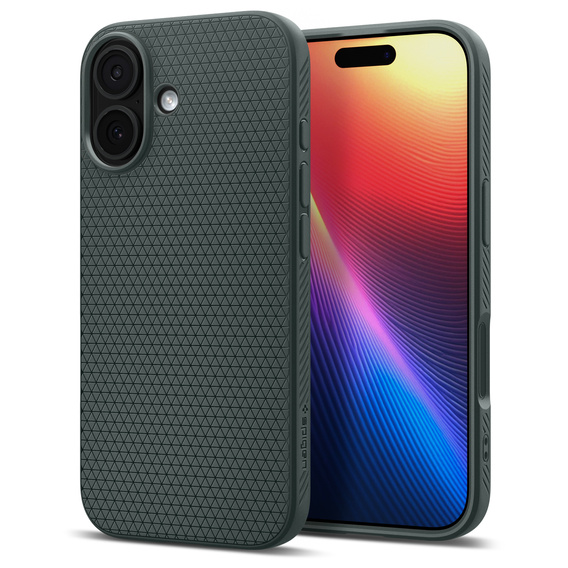 Spigen Liquid Air Case for iPhone 17, Abyss Green