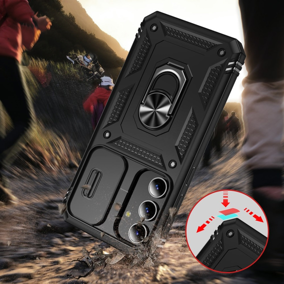 Case for Samsung Galaxy S24+ Plus, CamShield Slide, black