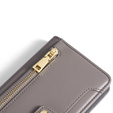 Flip case for Samsung Galaxy A25 5G, Wallet Zipper Pocket, grey