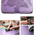 Flip case for Oppo A40 / Oppo A40m, Butterfly, purple