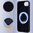 Case for iPhone 16e, Silicone MagSafe, dark blue