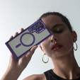 Case for Samsung Galaxy S24 Ultra, ERBORD Impact Guard, MagSafe, dark purple