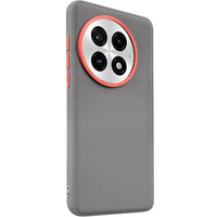 Leather case for OnePlus 13, leather hybrid, grey