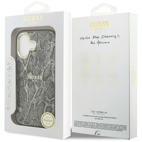 Guess Python Pattern MagSafe Case for iPhone 17