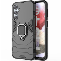 Case for Samsung Galaxy A25 5G, Kickstand Ring, black + 9H Glass