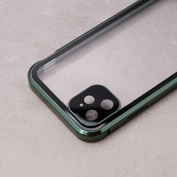 Case for iPhone 11, Magnetic Dual Glass, green
