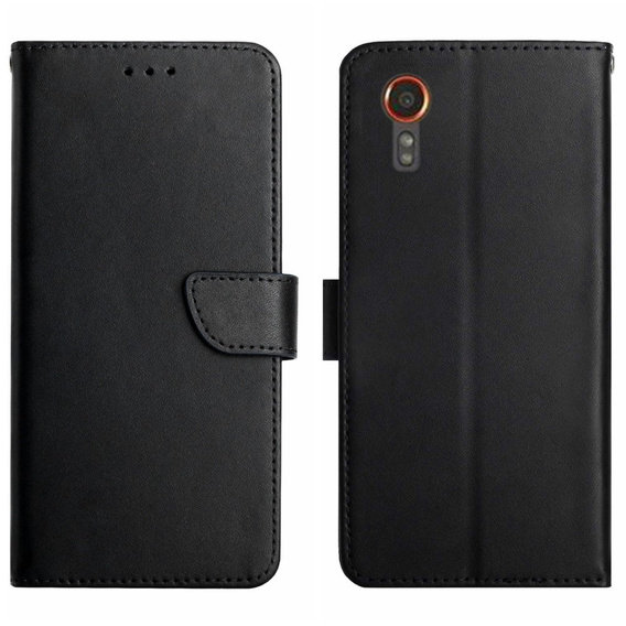 Flip case for Samsung Galaxy Xcover 7, Split Leather, black