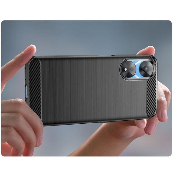 Case for Oppo A78 5G, Carbon, black