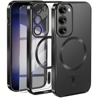 Case for Samsung Galaxy S23 Plus, Electro MagSafe, black + Screen Glass