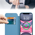 Flip case for iPhone 14 Pro Max, RFID Wallet MagSafe CamShield, blue