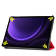 Case for Samsung Galaxy Tab S9 FE, Tri-fold, red