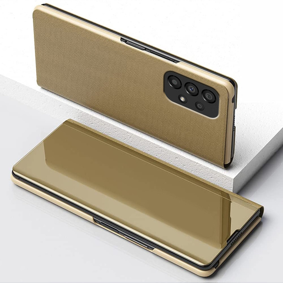 Case for Samsung Galaxy A53 5G, Clear View, gold