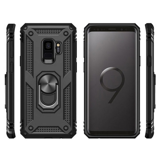 Armor Case for Samsung Galaxy S9, Nox Case Ring, black