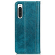 Case for Sony Xperia 10 V, Wallet Litchi Leather, green