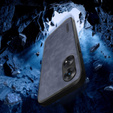 Case for OPPO Reno8 T 4G, ERBORD Business, with metal plate for car mounts, blue