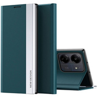 Flip case for Xiaomi Redmi 13C / Poco C65, Side Magnetic, green
