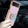 Case for Samsung Galaxy Z Flip 4 5G, Electro Ring, purple