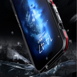 Case LUPHIE for iPhone 15 Pro, Armor Bumper, black / red